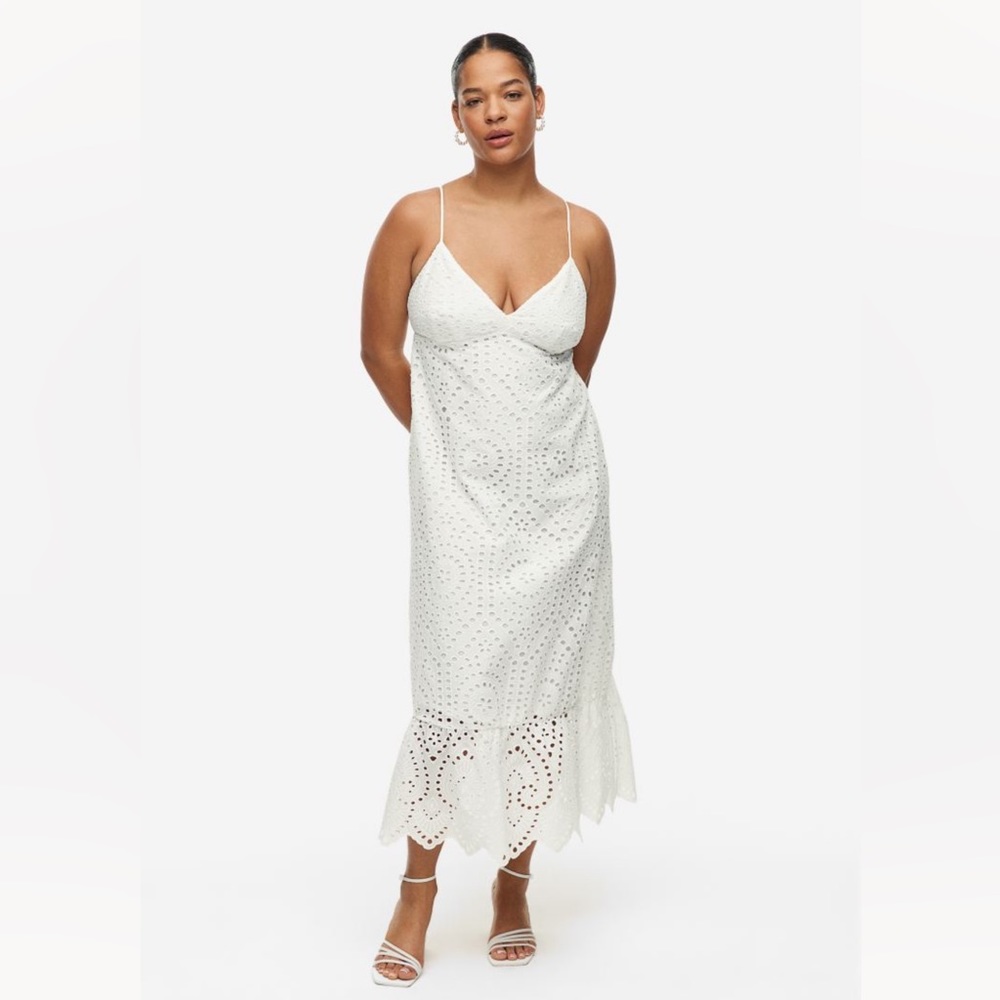 H&M Eyelet Embroidery Dress
